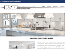 Tablet Screenshot of kitchenworldvermont.com